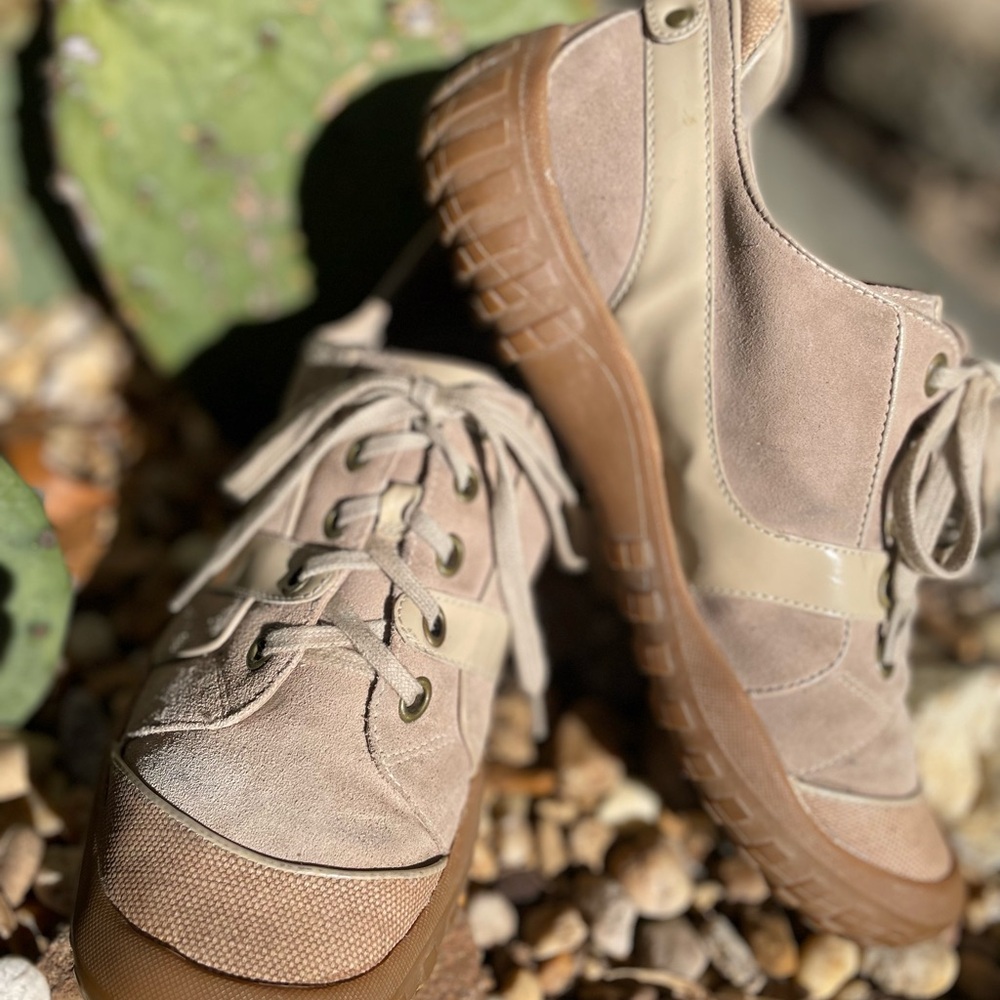 Cole Haan canvas and suede hiking shoe